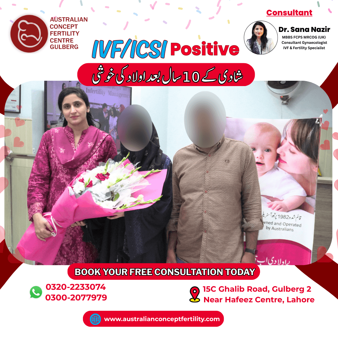 IVF / ICSI Positive After 10 Years of Marriage